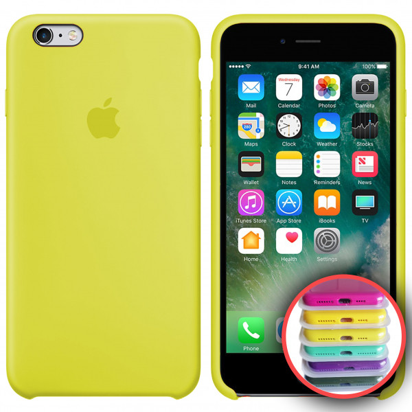 

Silicone Case Full for iPhone 6SPlus (37) new yellow