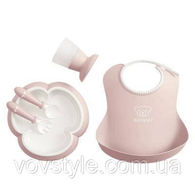 

Набор детской посуды Baby Bjorn Baby Dinner Set Powder Pink (70064), Розовый