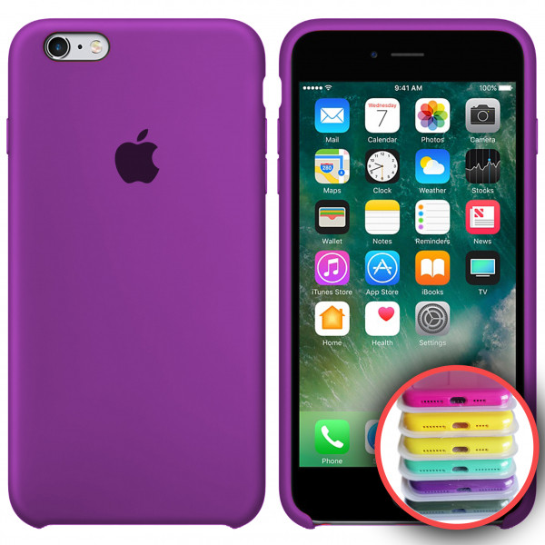 

Silicone Case Full for iPhone 6S (45) purple