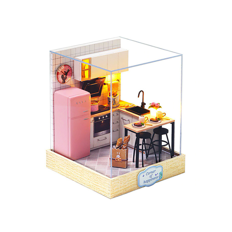 

3D Румбокс кукольный дом конструктор DIY Cute Room QT-027 Кухня (5798-19439)