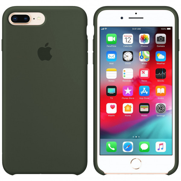 

Silicone case for iPhone 7/8Plus (23) dark olive