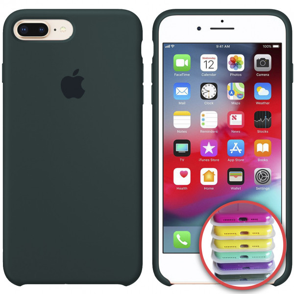 

Silicone Case Full for iPhone 7/8Plus (49) forest green