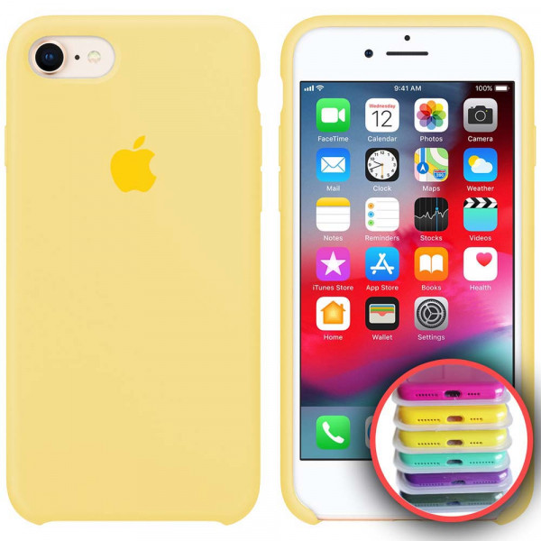 

Silicone Case Full for iPhone 7/8 (51) mellow yellow