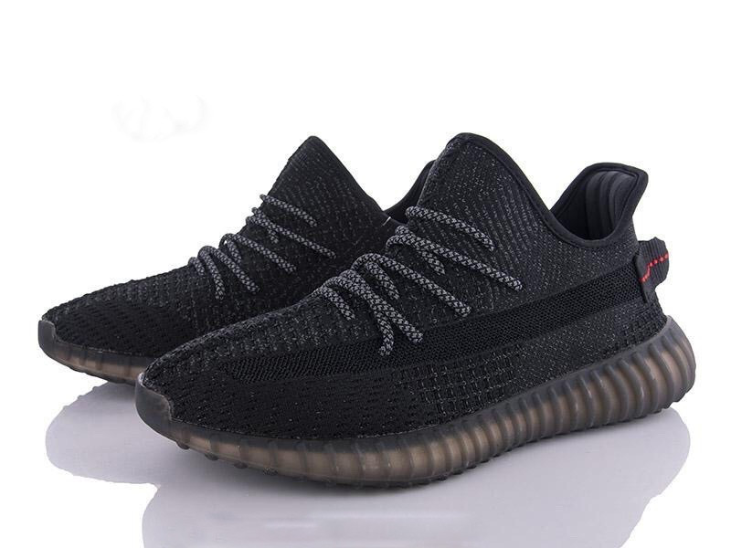 

Кроссовки мужские Adidas Yeezy Boost 350 V2 черные, Адидас ИзиБуст 350, код SD-10464 41, Черный