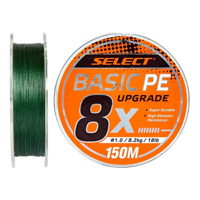 

Шнур Select Basic PE 8x, 0,12 мм, 6 кг, 150 м, Dark Green