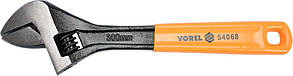 Ключ разводной VOREL, с прорезиненной ручкой l = 300 мм