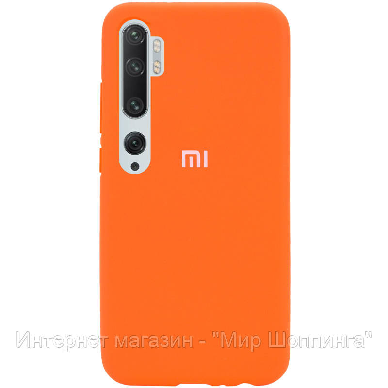 

Чехол Silicone Cover Full Protective (AA) для Xiaomi Mi Note 10 / Note 10 Pro / Mi CC9 Pro, Оранжевый / apricot