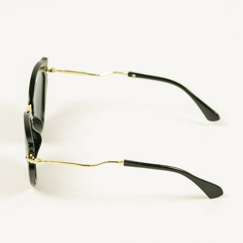 Солнцезащитные женски очки кошачий глаз - Черные - 1561/3, фото 2