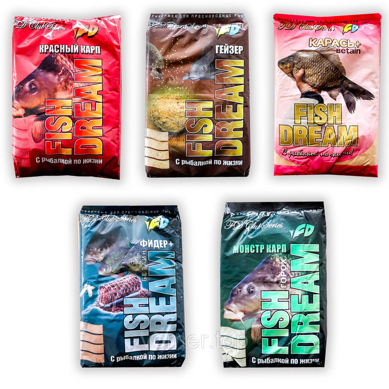 

Прикормка FishDream 800г Карп (10шт в уп)