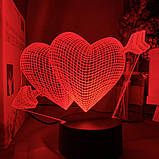 Светильник 3D "Стрела Амура", Ко дню влюбленных, Прикольные подарки для любимых на 14 февраля, фото 4