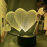 Светильник 3D "Стрела Амура", Ко дню влюбленных, Прикольные подарки для любимых на 14 февраля, фото 6