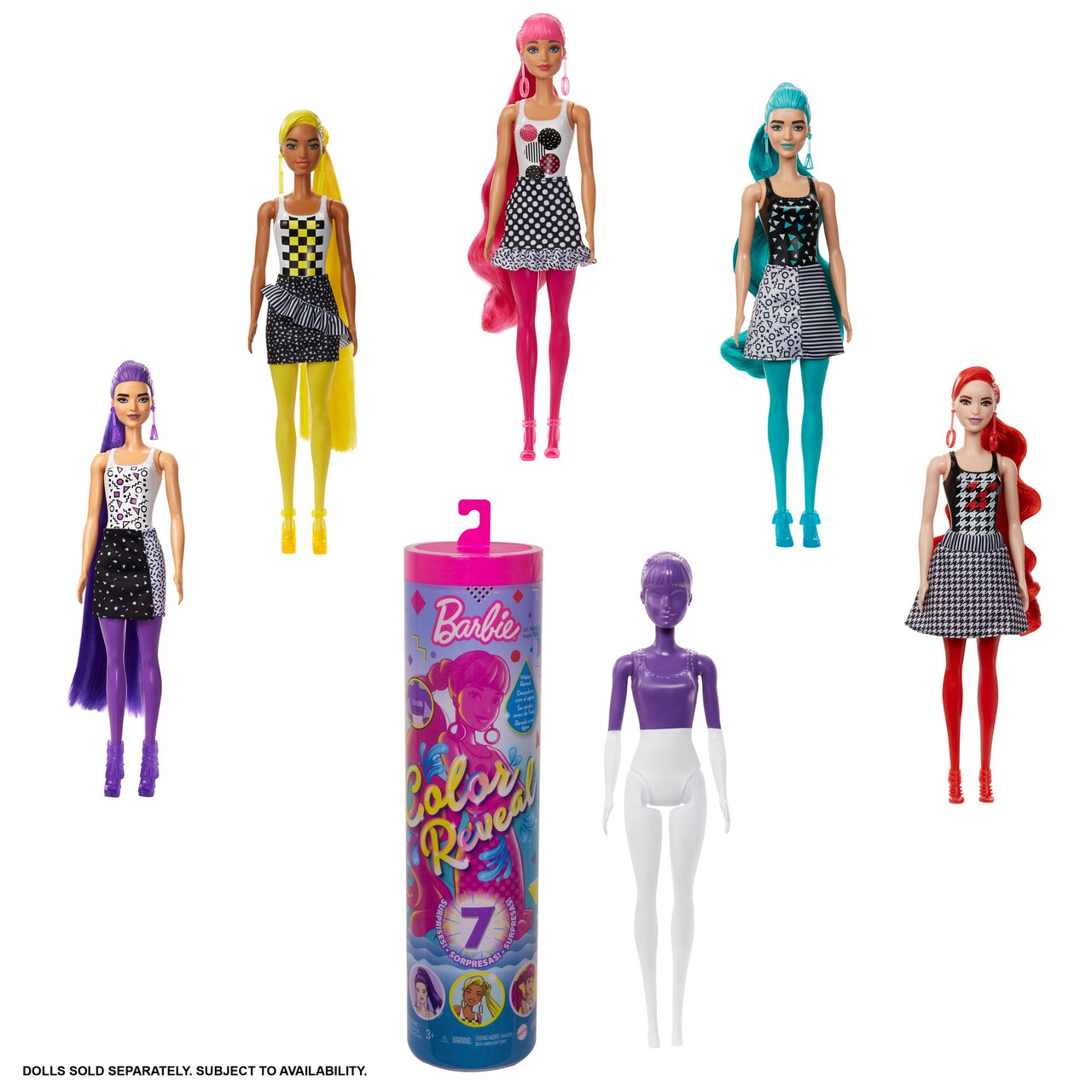 

Лялька "Кольорове перевтілення" Barbie, серія "Монохромні образи" (в ас.)