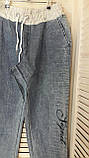Жіночий літній костюм *Печатка* з джинсами ,(Туреччина); розм 50,52,54,56 (наші розміри), фото 5