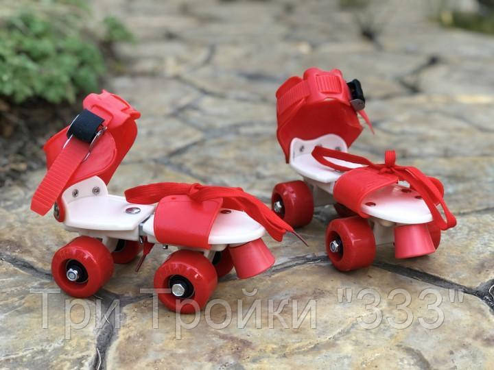 

Ролики Квады раздвижные Scooter 4009B New Version 2020, Красный