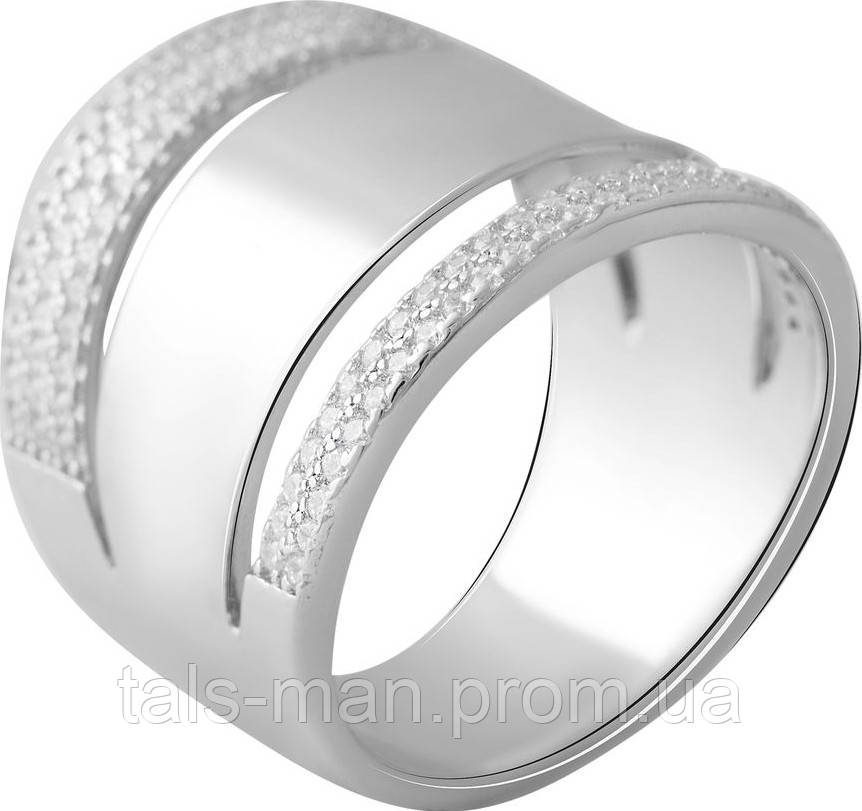 

Серебряное кольцо SilverBreeze с фианитами 2056706 17 размер, 17 размер