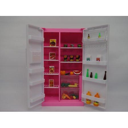 Іграшковий холодильник для ляльки Глорії заввишки 29 см Gloria 94017, з відкриваються дверима