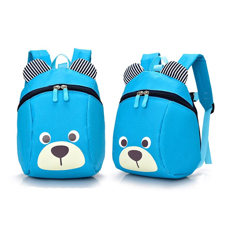 

Рюкзак детский маленький мишка Baby Bag голубой с поводком ( IBD001L )