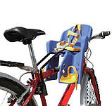 Дитяче крісло для велосипеда з кріпленням спереду і ременями безпеки TILLY Mini T-812 (3 кольори), фото 3