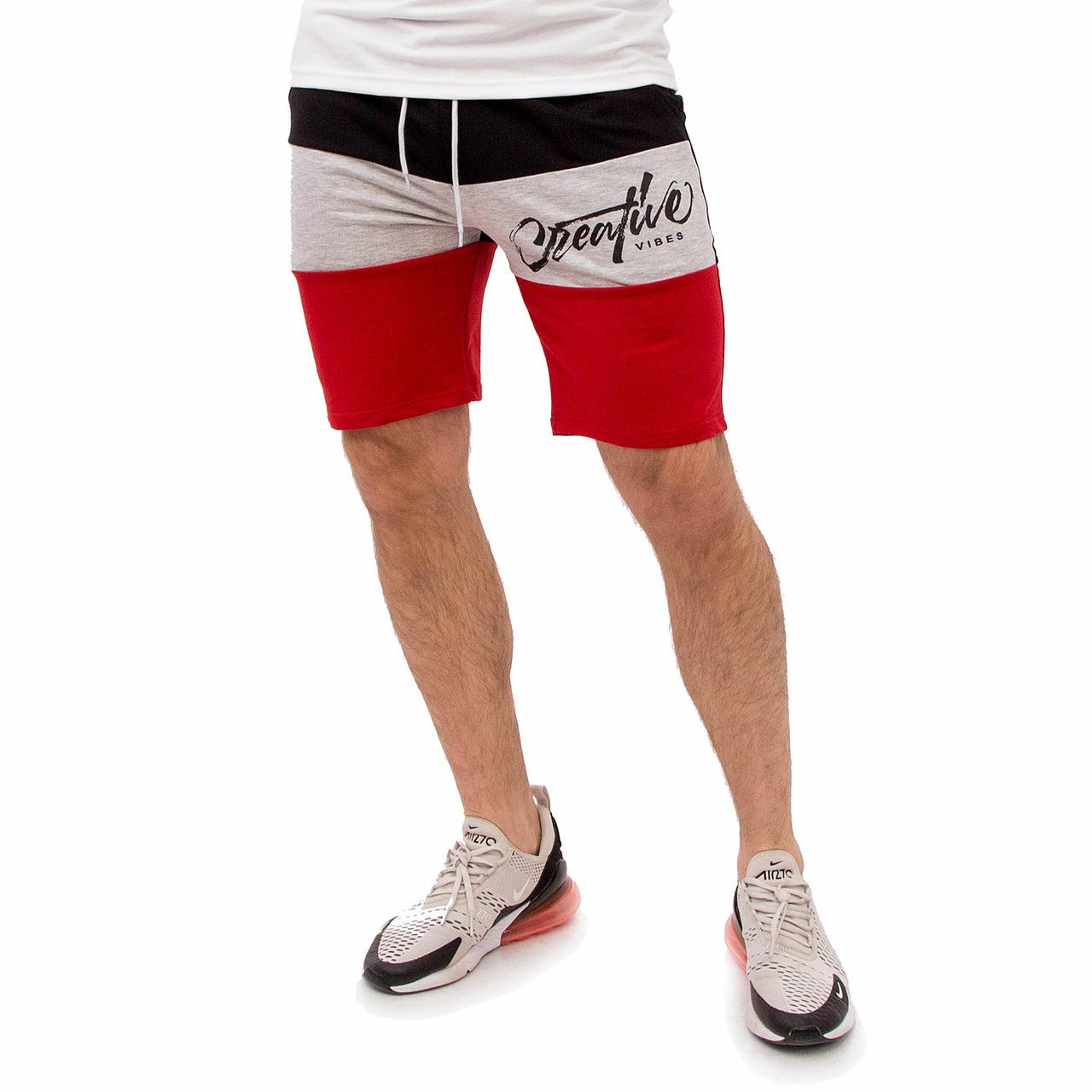 

Teamv 609-3-CRM Мужские шорты Teamv Creative Красные с серым и черным, S;m;l;xl;xxl