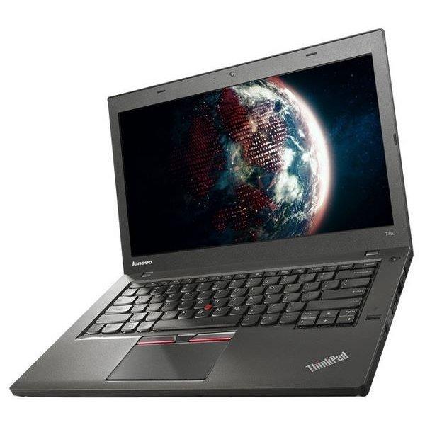 

Ноутбук Lenovo ThinkPad T450-Intel Core i5-5300U-2,30GHz-4Gb-DDR3-500Gb-HDD-W14-Web-батерея-(С)- Б/У, Черный