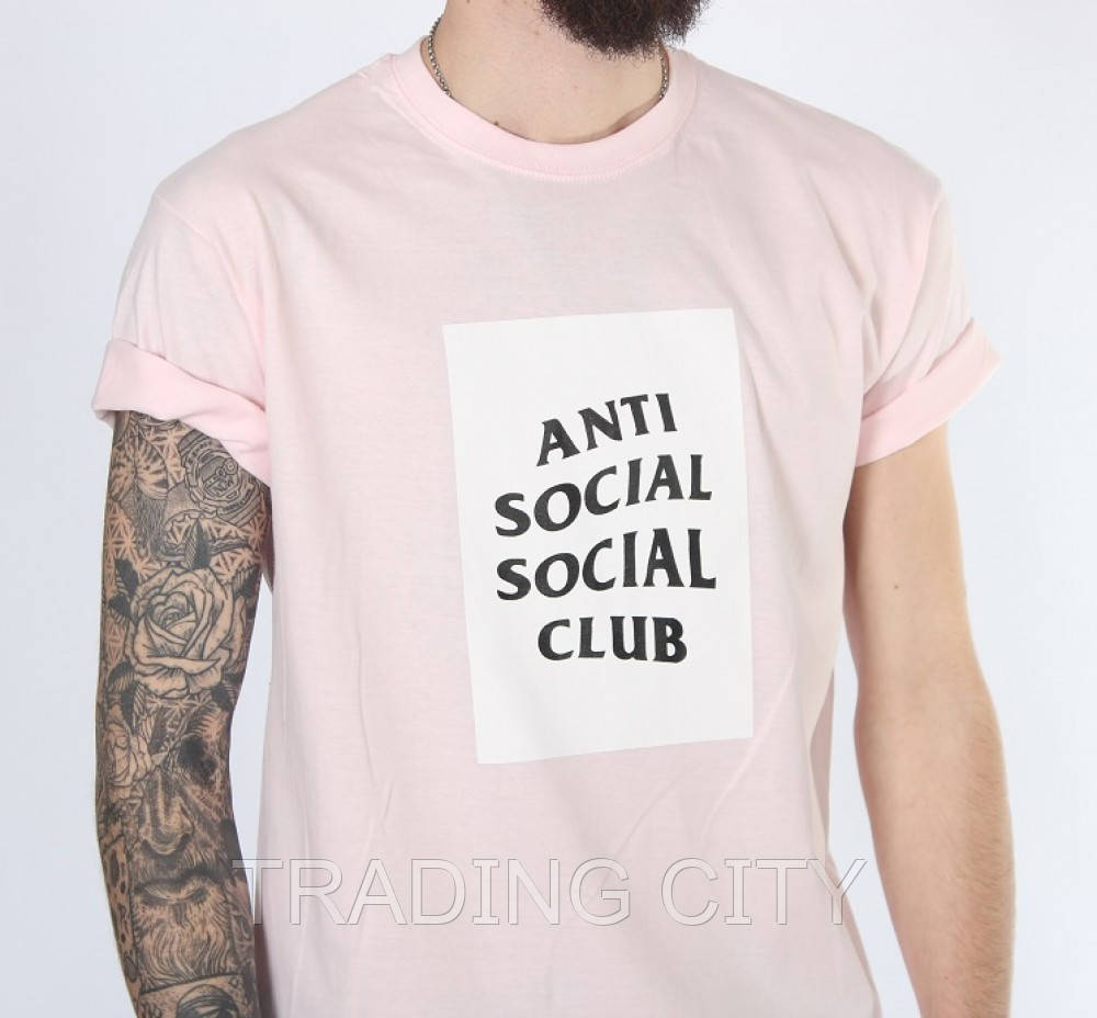 

Футболка Аnti Social Social Club нежно-розовый цвет