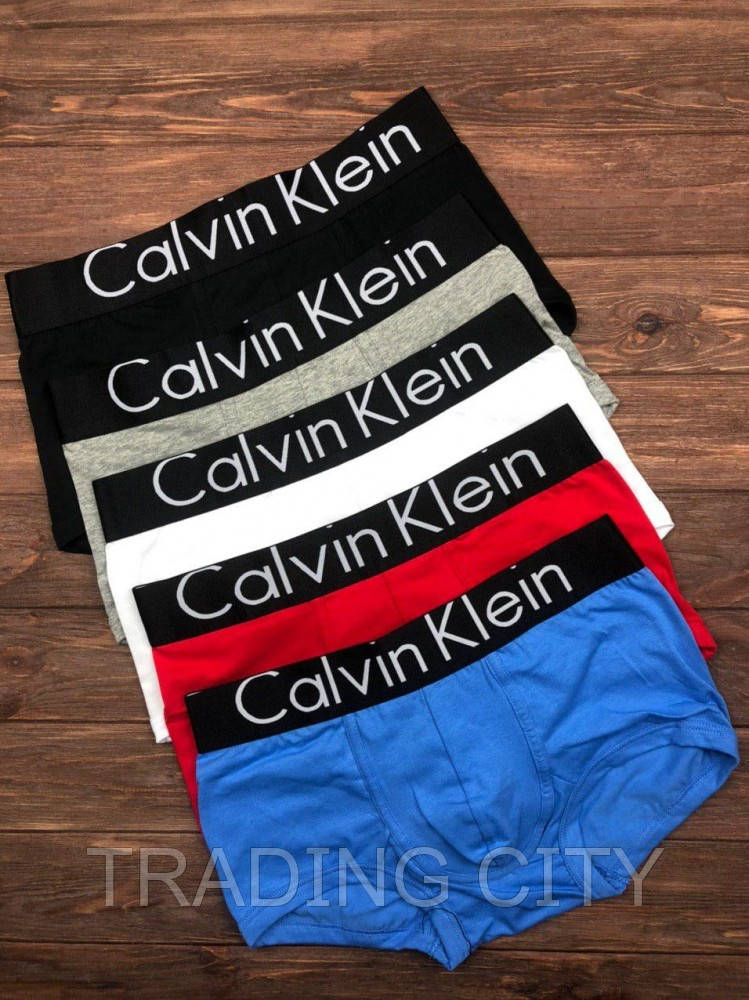 

Набор мужских трусов Calvin Klein Black Чёрный, Серый, Белый, Голубой, Красный