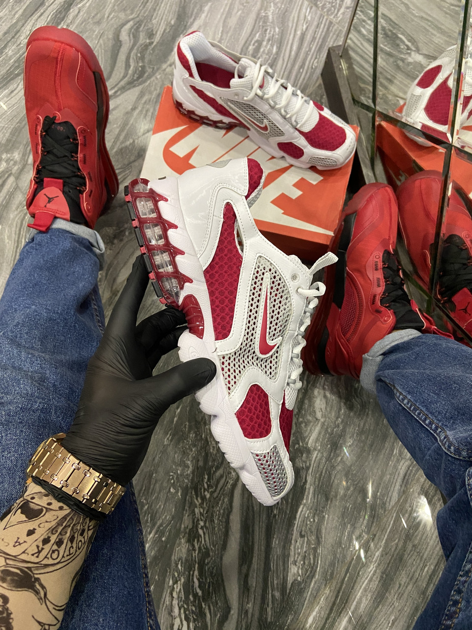 

Женские Nike Air Zoom Spiridon Cage 2 Stussy White Red (Белый). [Размеры в наличии: 36,37,38,39,40,41]