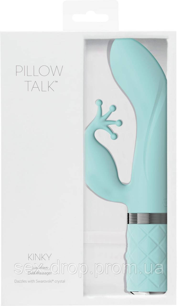 

Вібратор PILLOW TALK - Kinky Teal Swarovski crystal