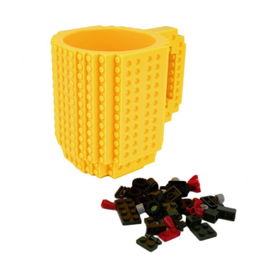 

Кружка Lego брендовая 350мл Yellow конструктор чашка