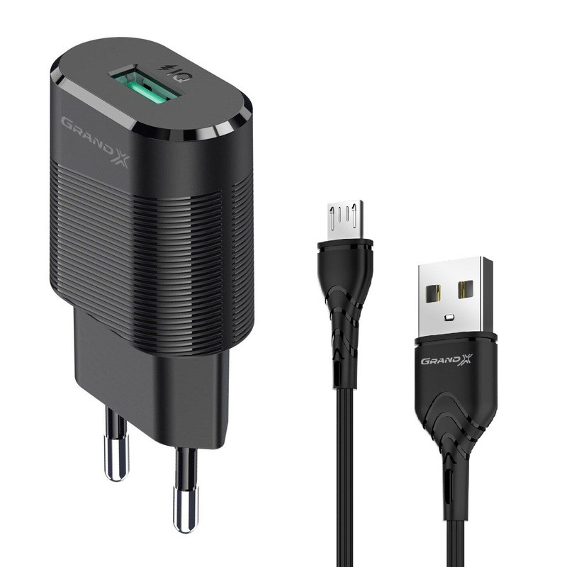 

Зарядное устройство Grand-X USB 2,1A + cable Micro USB (CH-17U)