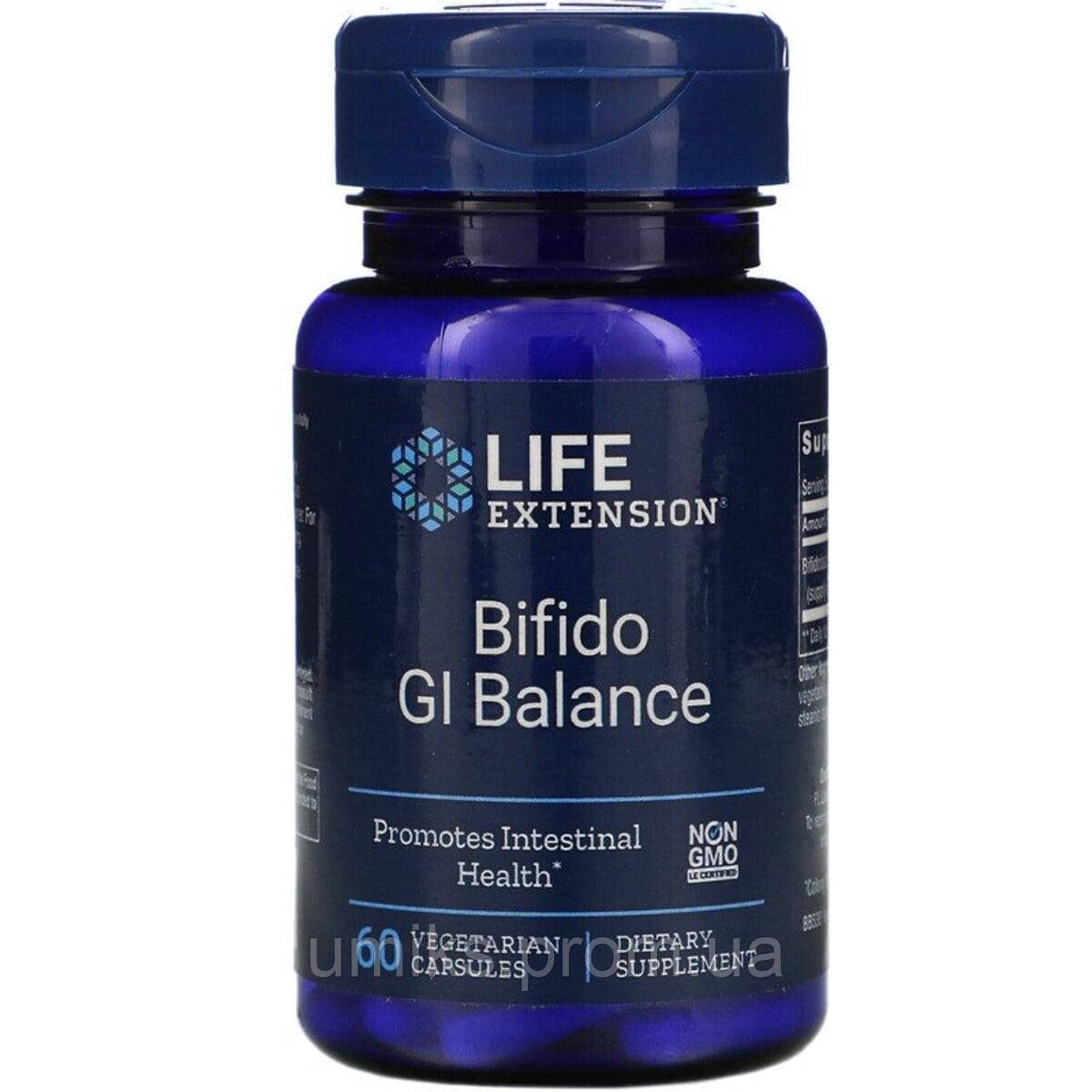 

Пробиотики, Bifido GI Balance, Life Extension, 60 вегетарианских капсул (LEX16226)