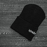 Шапка чоловіча/жіноча Intruder small logo зимова чорна рукавиці L-XL чорні (001SAG 1433), фото 2