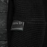 Шапка чоловіча/жіноча Intruder small logo зимова чорна рукавиці L-XL чорні (001SAG 1433), фото 4