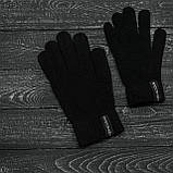 Шапка чоловіча/жіноча Intruder small logo зимова чорна рукавиці L-XL чорні (001SAG 1433), фото 6
