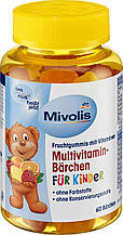 Витамины для детей Mivolis Multivitamin Barchen Fur Kinder 60 chews до 08/21 року