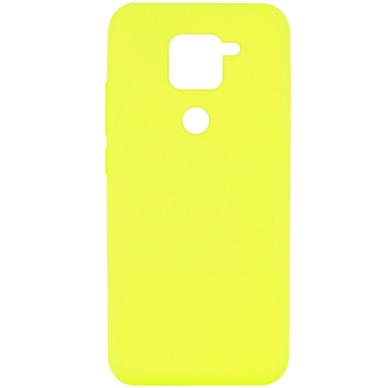 

Чехол Silicone Cover Full without Logo (A) для Xiaomi Redmi Note 9 / Redmi 10X, Желтый / flash