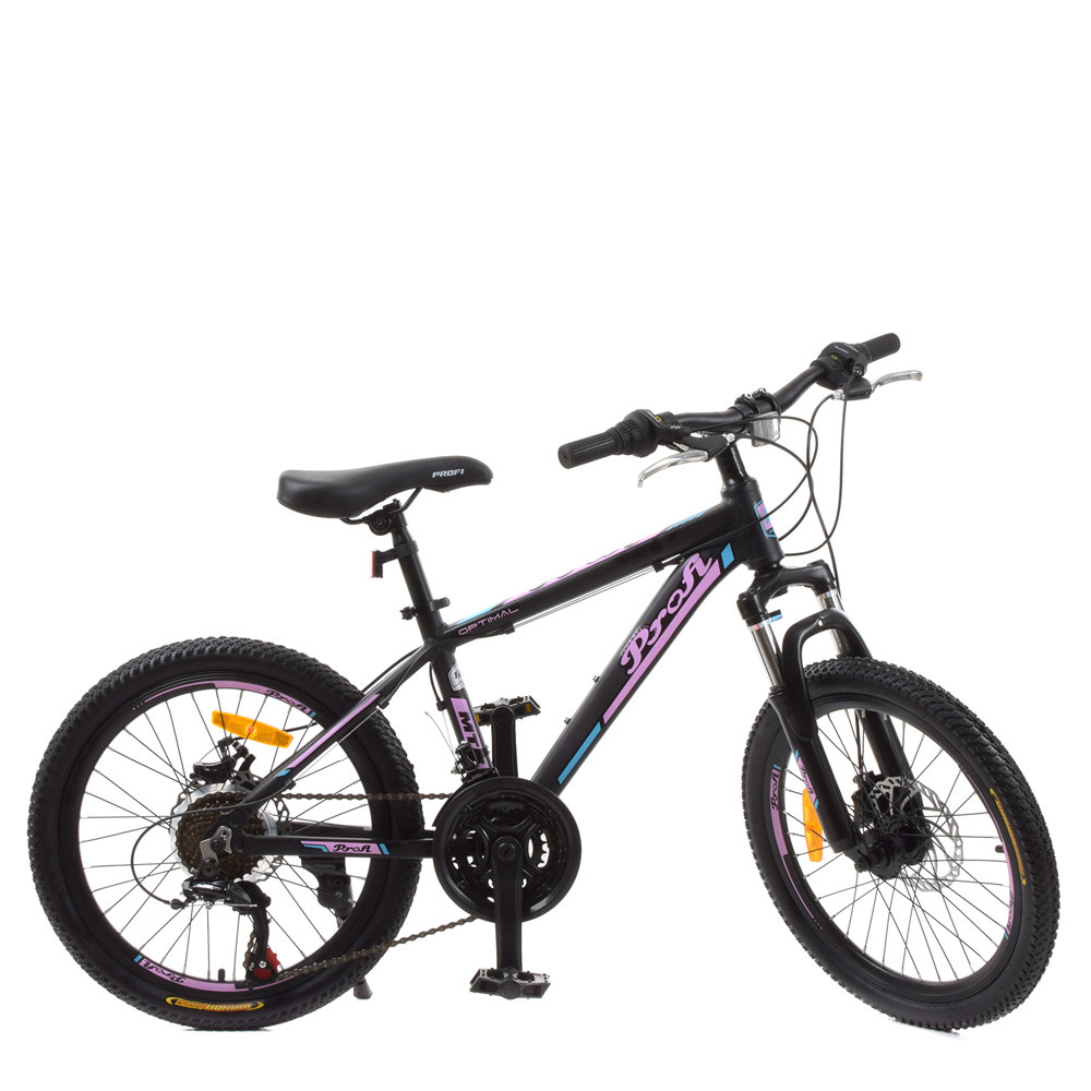 

Детский двухколесный велосипед PROFI для девочки и мальчика колеса 20 дюймов, Черный