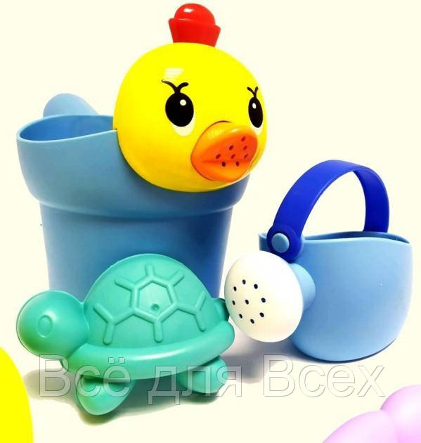 

Мягкий набор для песка и воды Beach Toys голубое ведерко HG 779