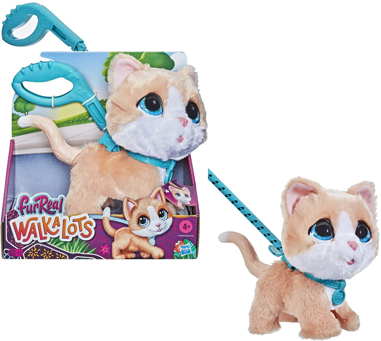 

Интерактивная игрушка Котенок на поводке FurReal Friends Walkalots Big Wags Kitty Большой питомец F1998