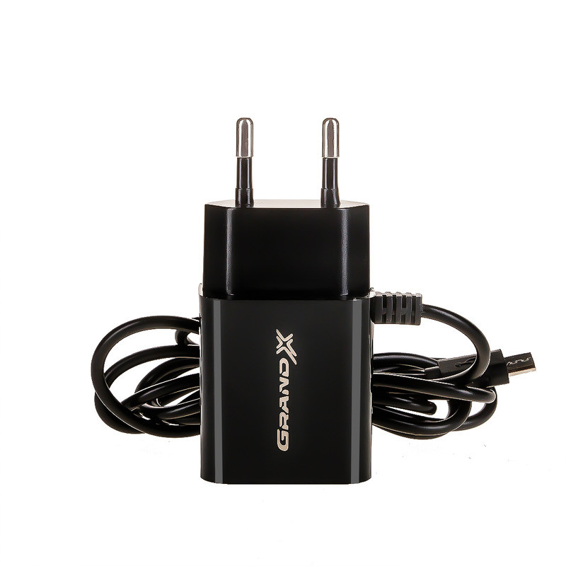 

Зарядное устройство Grand-X 2USB 3.1A Black + cable microUSB (CH-65B)