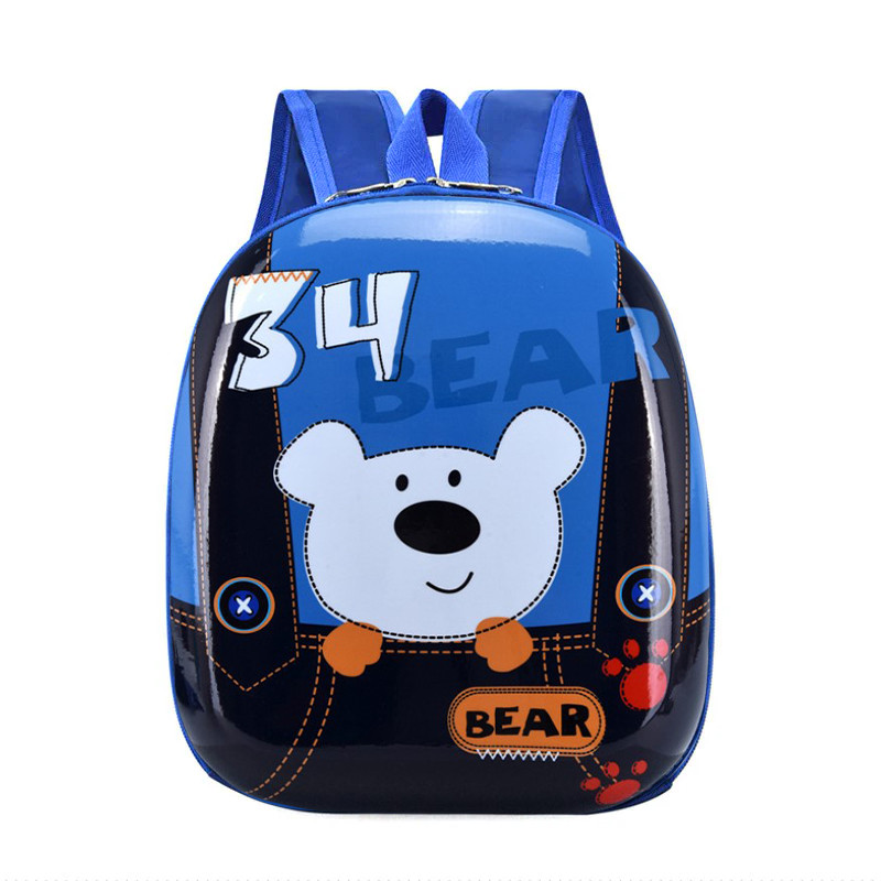 

Детский рюкзак с твердым корпусом Lesko DK-12 Bear Blue для прогулок садика