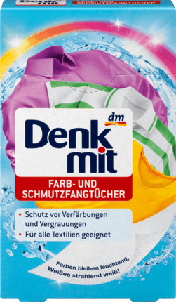 Серветки для запобігання випадкової фарбування тканин при пранні Denkmit 24 шт.