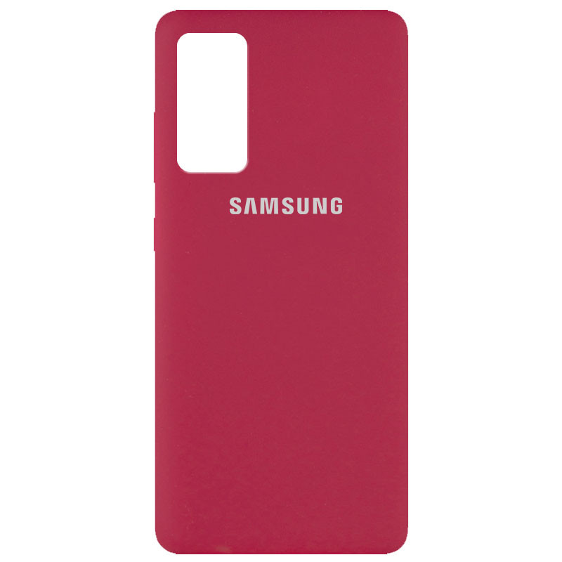 

Чехол Silicone Cover Full Protective (AA) для Samsung Galaxy S20 FE Красный / Rose Red