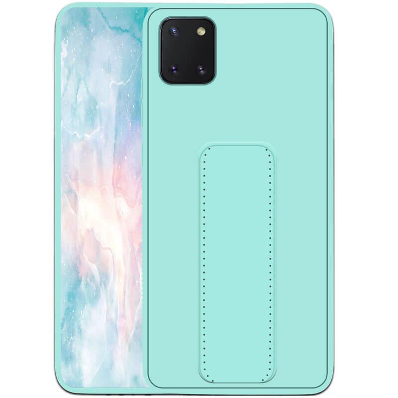 

Силиконовый чехол Hand holder для Samsung Galaxy Note 10 Lite (A81) Mint green