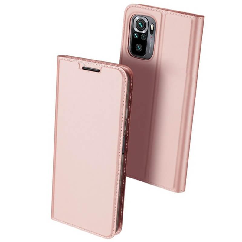 

Чехол-книжка Dux Ducis с карманом для визиток для Xiaomi Redmi Note 10 Rose Gold