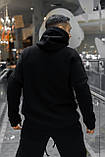 Чоловічий спортивний костюм Intruder Oversize зимовий худі на флісі штани теплі чорний S-M (001SAG 1371), фото 6