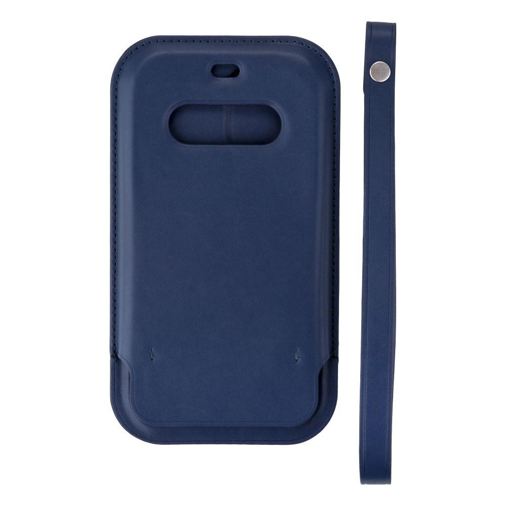 

Чехол MagSafe Leather Sleeve Case Full Size для Iphone 12 Mini Цвет Indigo Blue