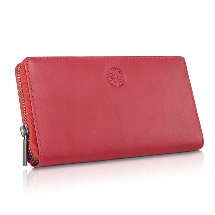 Жіночий шкіряний гаманець Betlewski з RFID 19,5х10х2,5 (BPD-NVTC-360) - червоний