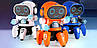 Интерактивный танцующий робот музыкальный светится 16 см Pioneer ZR142 Синий, фото 2