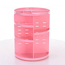 Органайзер для косметики 360° Rotation Cosmetic Box Розовый, фото 2